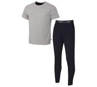 Ted Baker Cómodo Conjunto de Pijama para Hombre - Gris Claro/Azul Marino - M