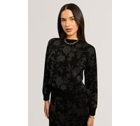 Ted Baker Cropped Jacquard Jumper Black Talla: 40 | Sudaderas con Capucha Outlet | Mujer | Negro