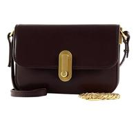Ted Baker Cuero bolso bandolera bolso de hombro Kkaysa Polished Leather Crossbody Bag Wine burdeos