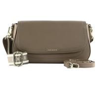Ted Baker Cuero bolso bandolera Louiize Webbing Leather Flapover Crossbody Bag Taupe marrón topo