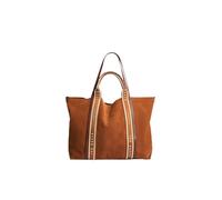 Ted Baker Cuero bolso shopper Laurrel Suede Webbing Detail Large Shopper Brown marrón claro