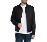 Ted Baker de los hombres Chaqueta Harrington de mezcla de lana Henry J, Negro