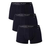 Ted Baker de los hombres Pack de 3 baÃºles elásticos de algodón, Azul