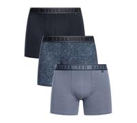 Ted Baker de los hombres Pack de 3 calzoncillos boxer, Azul