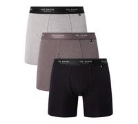 Ted Baker de los hombres Pack de 3 calzoncillos de algodón elásticos, Gris