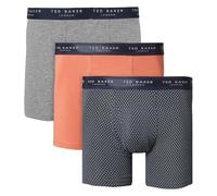 Ted Baker Hombre 3 Paquete Estampado Comodidad Algodón Elástico Bóxer 47% OFF