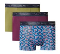 Ted Baker Hombre 3 Paquete Estampado Comodidad Algodón Elástico Bóxer 47% OFF