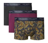 Ted Baker Hombre 3 Paquete Estampado Comodidad Algodón Elástico Bóxer 47% OFF
