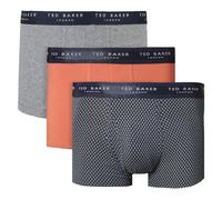 Ted Baker Hombre 3 Paquete Estampado Comodidad Algodón Elástico Bóxer 47% OFF