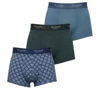 Ted Baker Hombre Paquete de Tres Algodón Maletero Transpirable Bóxer 36% OFF