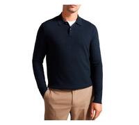 Ted Baker Hombre Polo De Punto De Manga Larga Morar, Navy, L