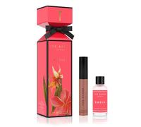 Ted Baker Kasia Cracker Set de Regalo, Eau de Toilette para Ella de 15ml y Brillo Labial de 8ml, Notas de Litchi, Jazmín y Vainilla, Elegante Set de Fragancia en Miniatura para Mujer