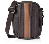 Ted Baker London Hombre Evver Bolsa de viaje de rayas en piel sintética
