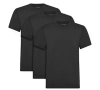 Ted Baker Mens 3-Pack Breathable Cotton Stretch Crew Neck T-Shirt Camiseta, Negro, L para Hombre