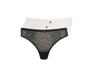 Ted Baker Nelly 3 Pk Lace & Mesh Print Brief Jet Black/icy Pink/ Whisp Talla: XL | Calzoncillos Outlet | Mujer | Negro