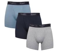 Ted Baker Pack De 3 Calzoncillos Tipo Boxer - Marino/Prov Blue/Gris Jaspeado - M
