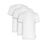 Ted Baker Paquete de 3 Camisetas elásticas de algodón Transpirable con Cuello Redondo para Hombre, Blanco, M