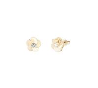 Ted Baker Pelipa - Pendientes de tuerca con flor pulida para mujer (dorado/cristal)