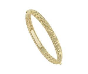 Ted Baker Pulsera brazalete Dotett Dotty para mujer (tono dorado/metal liso)