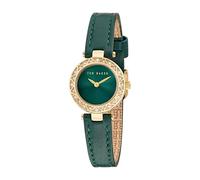 Ted Baker Reloj analógico de Cuarzo para Mujer con Correa de Cuero BKPJLS5019I, Verde