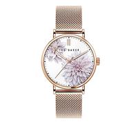 Ted Baker Reloj Analógico para Mujeres de Cuarzo con Correa en Oro BKPPHF010
