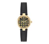 Ted Baker Reloj con correa de piel negra para mujer, Negro -
