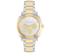 Ted Baker Reloj de pulsera de acero inoxidable de dos tonos dorados para mujer (modelo: BKPRBF3029I), Oro/Plata, Classic