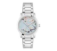 Ted Baker Reloj de pulsera de acero inoxidable para mujer, plateado