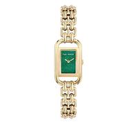 Ted Baker Reloj de pulsera de acero inoxidable reciclado de oro amarillo para mujer, Oro