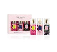 Ted Baker Set de Regalo Mini Fragancias Corporales y Capilares para Mujeres, Cosmic Crush, Midnight Petal y Pink Bloom. Vegano, Pro Vitamina B5, Tamaño de Viaje 3 x 75ml