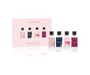 Ted Baker Set Mini para Ella, Estuche de Regalo que Contiene 4 Fragancias en Miniatura: Mujer Edición Limitada, W y X20, Set de Fragancias para Mujer, 4 x 15 ml