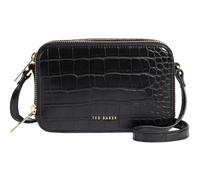 Ted Baker Stina Double Zip Croc Effect Mini Camera Bag Black