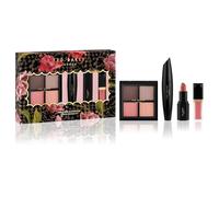 Ted Baker The Full Flourish Gift, 4 sombras de ojos, rímel, lápiz labial y brillo de labios, juego de regalo de maquillaje de lujo para ella, encantador juego de regalo cosmético para mujeres