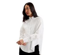 Ted Baker Wmb-izote-Oversized Drop Shoulder Bib Detail Shirt Camisa, Blanco, 36 para Mujer