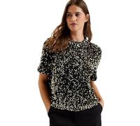 Ted Baker Wmb-zarhaaa-Velvet Sequin Short Sleeve tee Blusas, Negro, 44 para Mujer