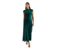 Ted Baker WMD-Rimini-Draped Neck Detail Midi Dress Vestido para ocasión Especial, Verde Oscuro, 36 para Mujer