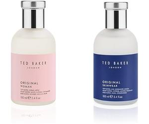 Ted Baker Woman Pink y Skinwear Pack, Eau de Toilette para mujer y hombre, incluye Woman Pink con fragancia femenina floral y verde, y Skinwear, aroma masculino amaderado, 2 x 100 ml