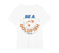 Ted Lasso Be a Goldfish Camiseta, Mujer Tallas Grandes, Blanco, 4XL Grande