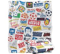TED LASSO Blanket, 152 x 127 cm Collage Silky Touch Super Soft Throw Blanket