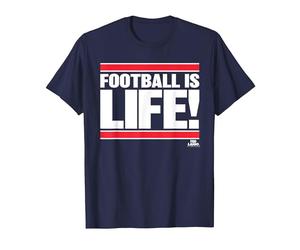 Ted Lasso Football is Life Camiseta, Hombre, Azul Marino, S