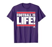 Ted Lasso Football is Life Camiseta, Hombre, Morado, XXL