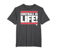 Ted Lasso Football is Life Camiseta, Hombre Tallas Grandes, Jaspeado Oscuro, 6X Alto
