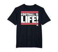 Ted Lasso Football is Life Camiseta, Hombre Tallas Grandes, Negro, 3X Alto