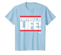 Ted Lasso Football is Life Camiseta, Niños, Azul Bebé, 8 años