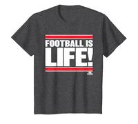 Ted Lasso Football is Life Camiseta, Niños, Jaspeado Oscuro, 4 años