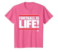 Ted Lasso Football is Life Camiseta, Niños, Rosa Jaspeado, 2 años