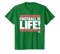 Ted Lasso Football is Life Camiseta, Niños, Verde Kelly, 8 años