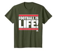Ted Lasso Football is Life Camiseta, Niños, Verde Oliva, 2 años