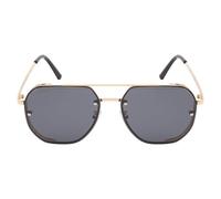 Ted Smith 51-17-143 - Gafas de sol con borde completo, lentes de policarbonato y 100% protección UV, para hombre y mujer, talla S a M, Negro , 51