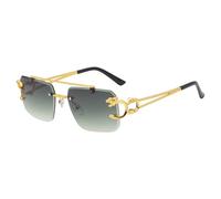 Ted Smith Gafas de sol piloto para hombre y mujer, protección UV, color verde